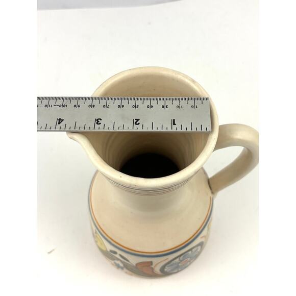 VTG Handmade Spanish Talavera Chacón Pitcher Pottery Spain - Picture 11 of 11